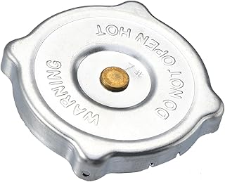 Radiator Coolant Reservoir Recovery Cap for Caterpillar 6L8617 Stainless Steel Silver Tone Stylish Design