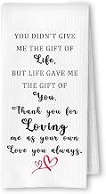 Step Mom Gifts Kitchen Towels, Bonus Mom Gifts Dish Tea Towels for Kitchen Decor, Mother in Law Gifts Hand Towels for Bathroom Decor, for Step Bonus Mom, 16x24 Inch