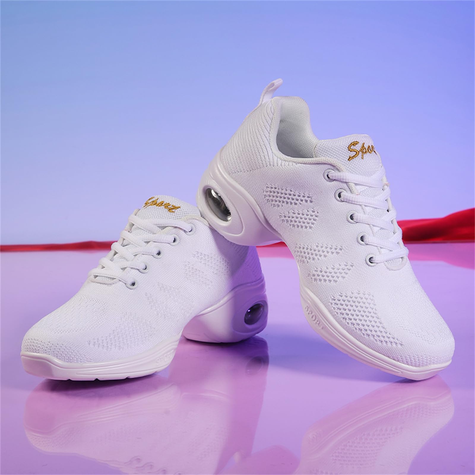 Damskie buty do cheerleaderek Buty do tańca nowoczesnego Miękkie dno oddychające tenisówki