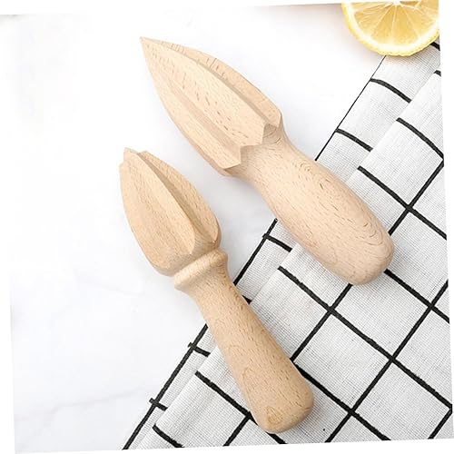 Miniatura 6 de Exprimidor de limón de madera de mano Exprimidor manual para extracción de cítricos frescos para panadería casera y tiendas de frutas no requiere