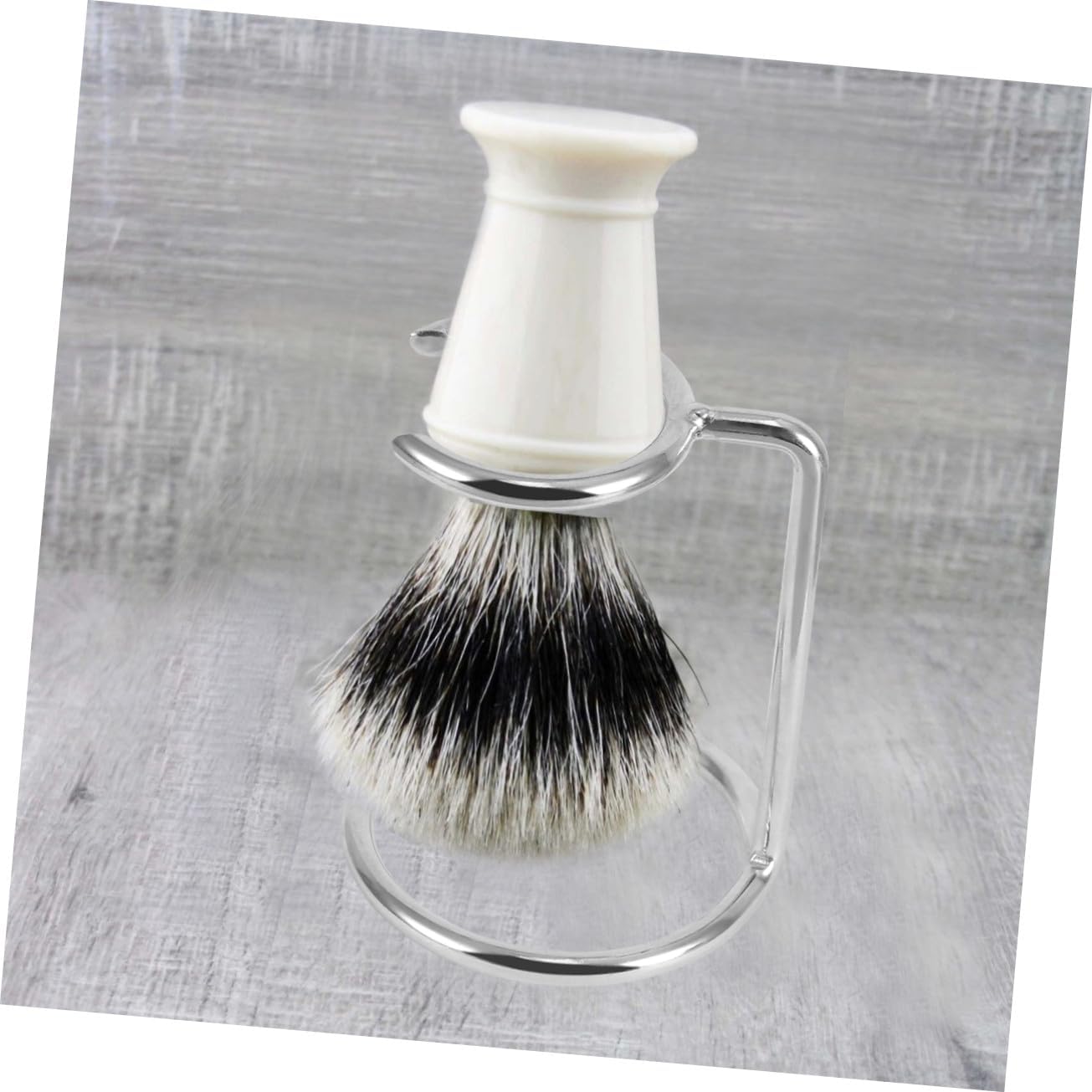 Stainless Steel Shave Brush Holder Razor Brush Stands for Men Shaving Brush Organizer Razor Stand Traditional Shaving Tool Stand for Home Barber