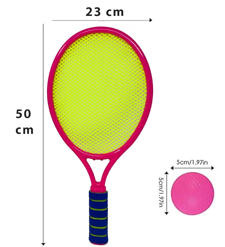 A To Z Childrens Kids Metal Junior Tennis Set 2 Racket Raquets And 1 Ball Outdoor Toy Play Game Set