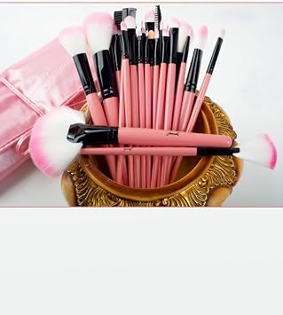 Hannah 32 PARÇA MAKYAJ FIRÇA ÇEYİZ SETİ PEMBE
