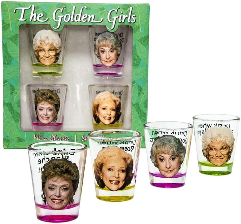 Top Rated Golden Girls Shot Glasses Fun Drinking Games Top Rated Golden Girls Shot Glasses Fun Drinking Games