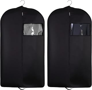 YHNNH 53" Garment Bag for Travel, Gusseted Suit Bags for Men With Handle Garment Bags for Hanging Clothes Storage Suit Cover for Coats, Jackets, Shirts (53inch)