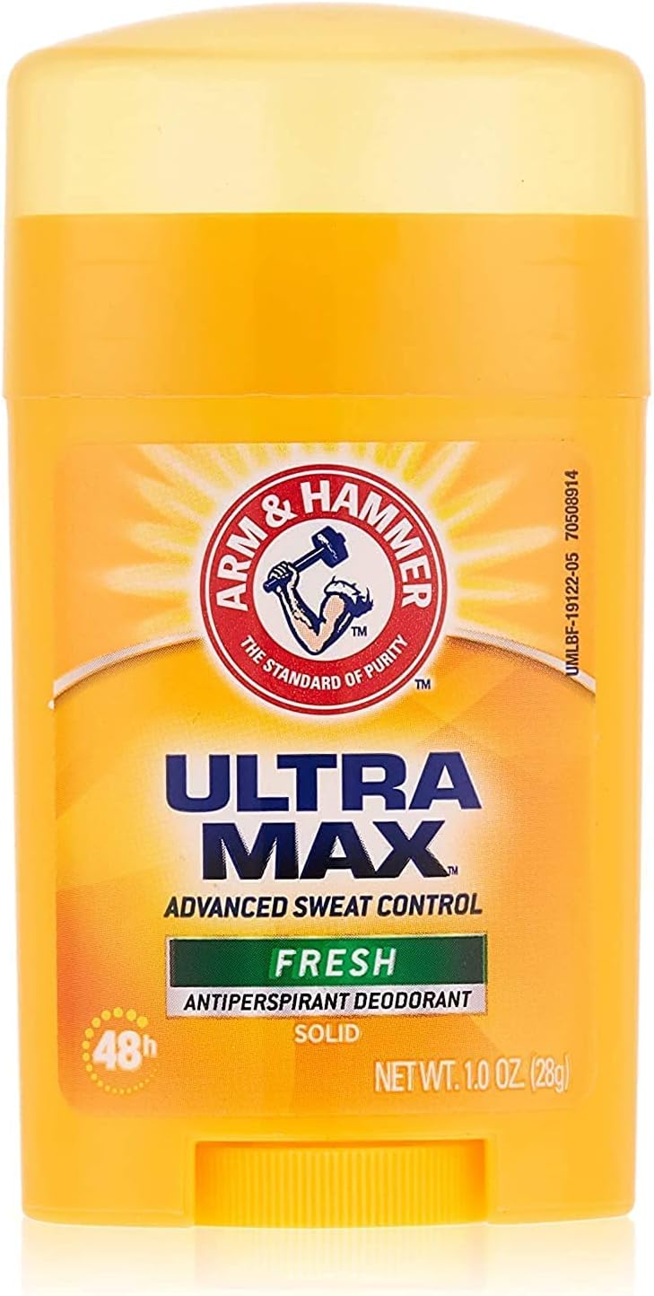 ARM & HAMMER Ultra Max Antiperspirant Deodorant -1oz (Pack of 2)
