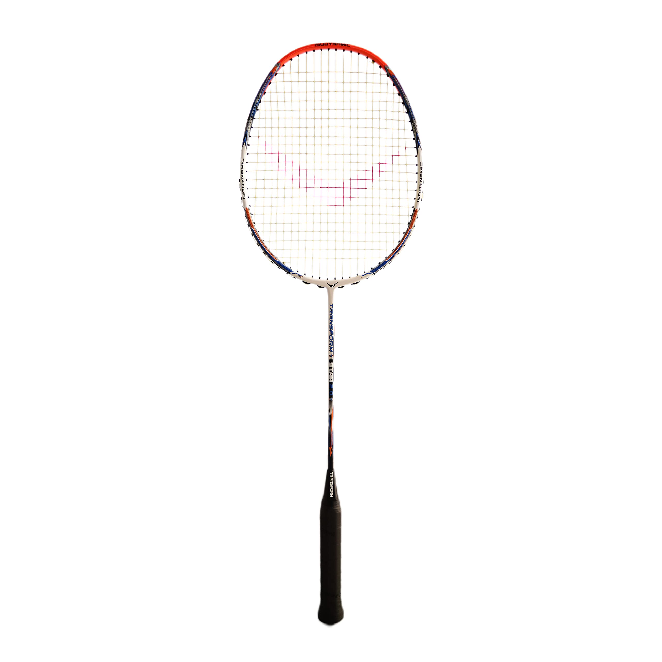 Vicky Transform 2.0 Badminton Racket Max Tension 28 Lbs for Advanced Level Ideal for Senior & Junior Players Durable Material (Orange)-picture-11