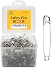 1000 Pcs Assorted Safety Pins, 1.1 Inch Rust-Resistant Steel Wire Silver Sewing Pins for Clothes & Crafts Use
