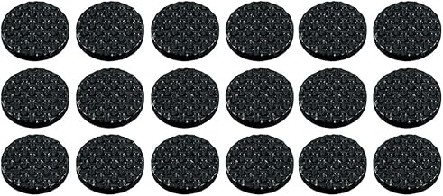 Protetor de Borracha Antideslizante Redondo Anti Risco 2,5cm c/ 18 Peças Multiuso Protetor de Pé de Móveis, Adesivo Protege Contra Impáctos Evita Riscos Ideal para Móveis em Geral Fácil de Usar