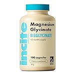 Magnesium Glycinate 500mg - 3 Month Supply - High Strength 100 Easy Swallow Capsules - Pure Magnsium Glycinate Supplement - Magnesium Supplements - Vegan & Gluten Free - Sleep Aid - Made in UK