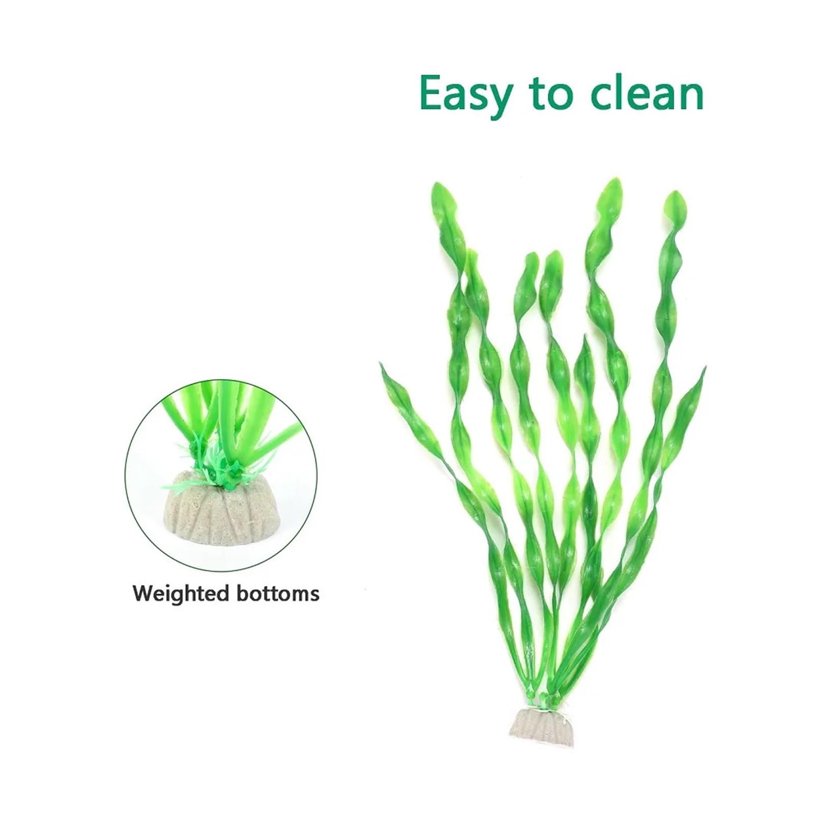 Aquarium Pflanzen 10 STÜCKE Fischaquariumpflanzen Algenwasserpflanzen for Aquarium 12-35 cm Kunststoff Pflanze Dekoration(Purple,35CM)