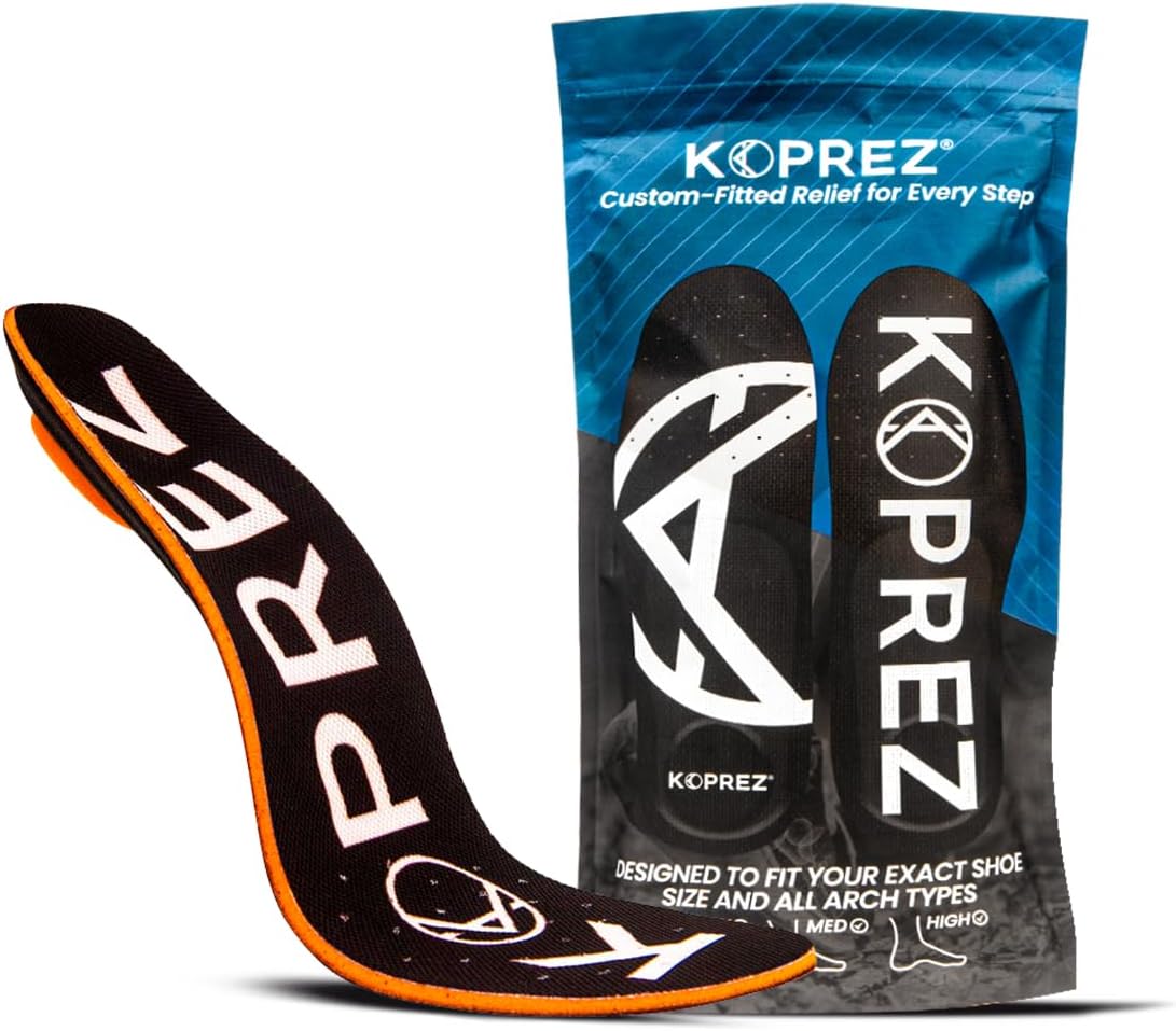 Amazon.com: Koprez Custom Orthotic Shoe Insoles – Foot Inserts for ...