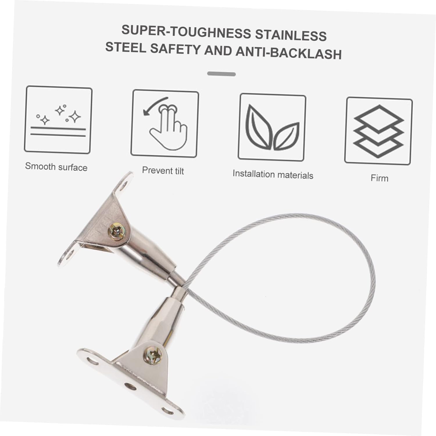 2sets Furniture Wall Anchor Straps Safety Anchors for Proofing Dresser Bookcase Cabinets Prevents Tipping Falling