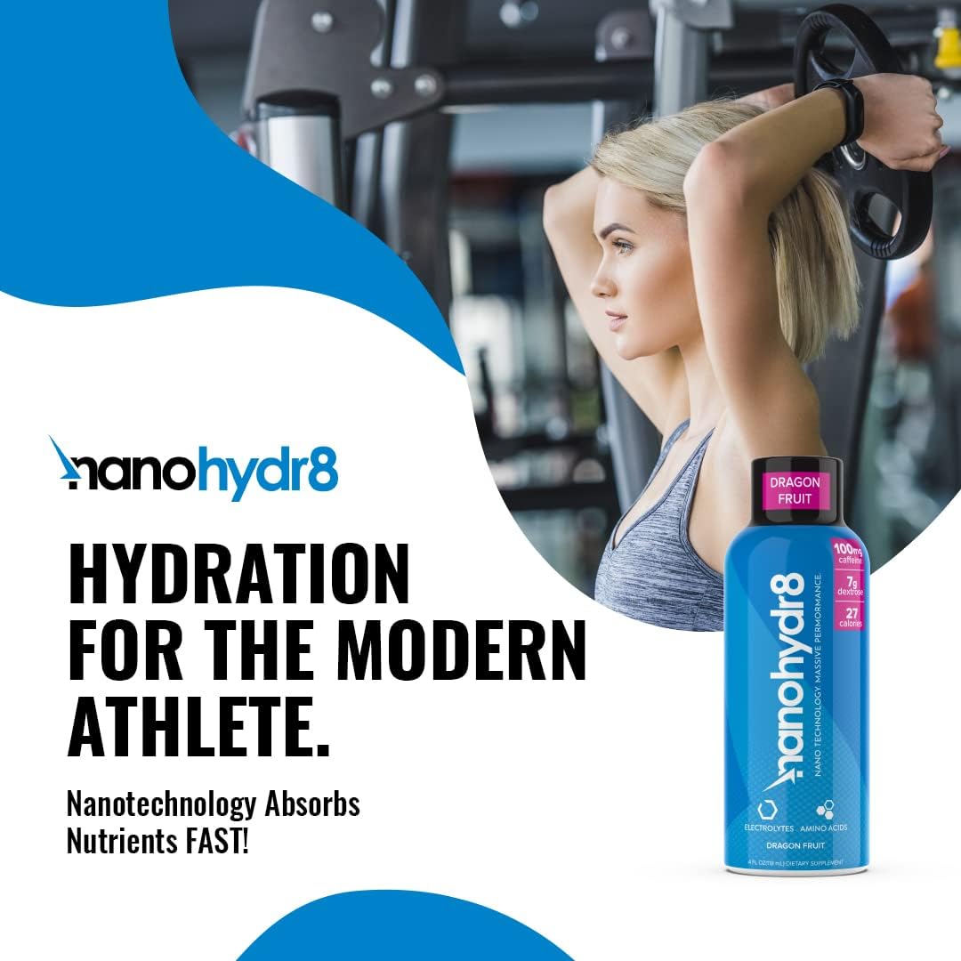 Nanohydr8 Workout Energy Drink with Nanotechnology for Fast Hydration and Electrolyte Recovery, 32 Ounce Concentrate, Cool Rush Grape Concentrate : Health & Household