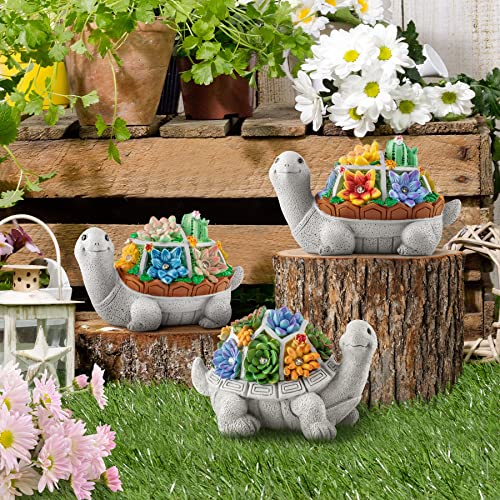 Leses Solar Garden Statue Turtle Outdoor Statues Garden Decor For Outside, Lawn Ornaments With Led Lights, Cute Turtle Figurines Outdoor Clearance Decorations For Patio Yard Gardening Gifts #TOP5