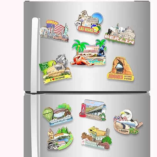 Miniatura 4 de Lima Perú Imán de nevera Imán de madera 3D Monumentos de viaje Coleccionables Recuerdos Decoración Hecho a Mano 2