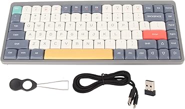 Wireless Keyboard 2.4G Wireless Easy Connect Keyboard 3 Modes Gaming Keyboard Office Home (Type 2)