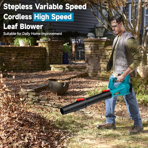 Leaf Blower Cordless for Makita 18V Battery, 600 CFM Electric Leaf Blower with Brushless Motor, Adjustable 6 Speeds up to 22000RPM Blowers for Patio,Lawn,Yard,Garage,Blowing Leaves,Dust(No Battery) by Yudara - Image 3