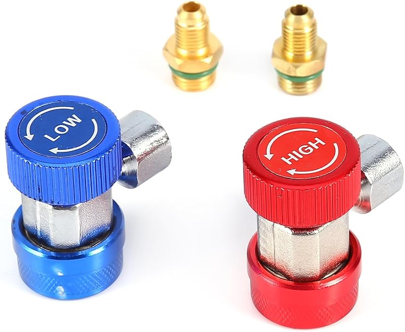 Adaptadores de engate rápido R134A para ar-condicionado automotivo Estink – 2 unidades