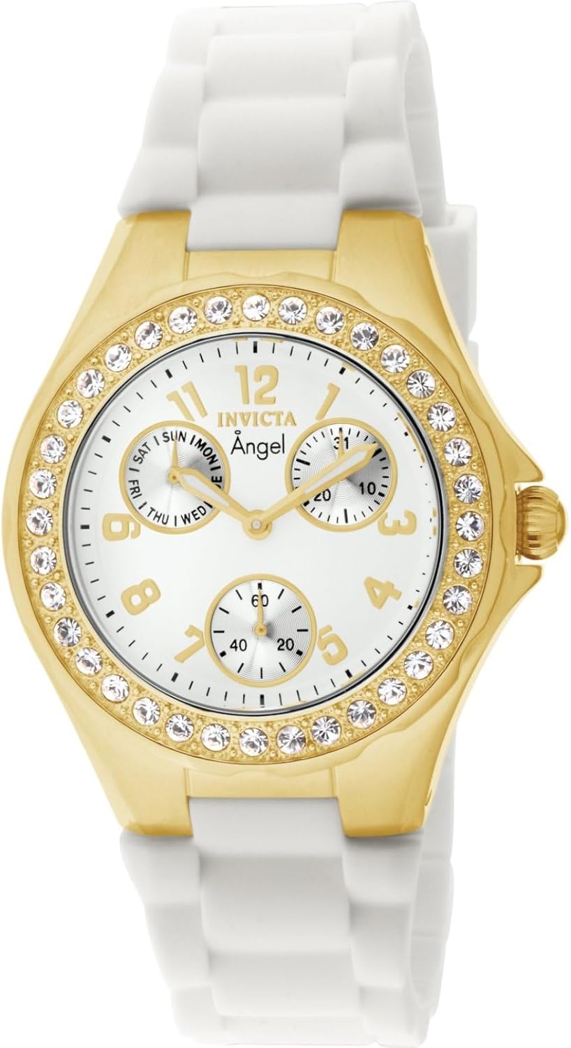 Invicta Women's 1644 Angel Jelly Fish Crystal Accented White Dial Watch