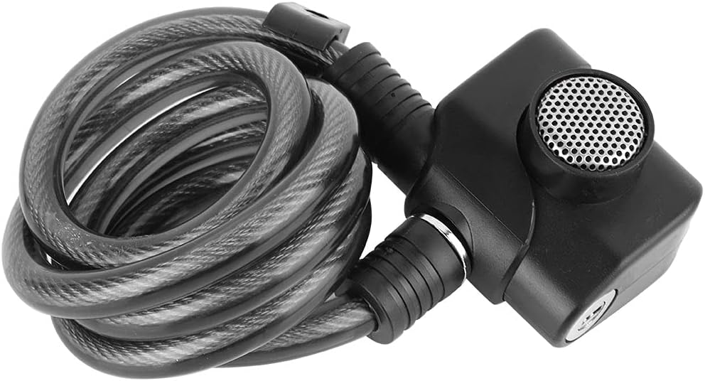 Bike Cable Lock with Key, 4 ft x 12mm Braided Steel Cable Anti Theft Security Bike Lock for Scooters Fence Gate Kayaks Motorcycle