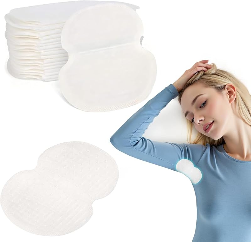 50 almohadillas para el sudor de las axilas para mujeres y hombres, las almohadillas para el sudor de las axilas pueden absorber fácilmente el sudor y neutralizar los olores, almohadillas para el sudor empaquetadas individualmente para mantenerse seguras