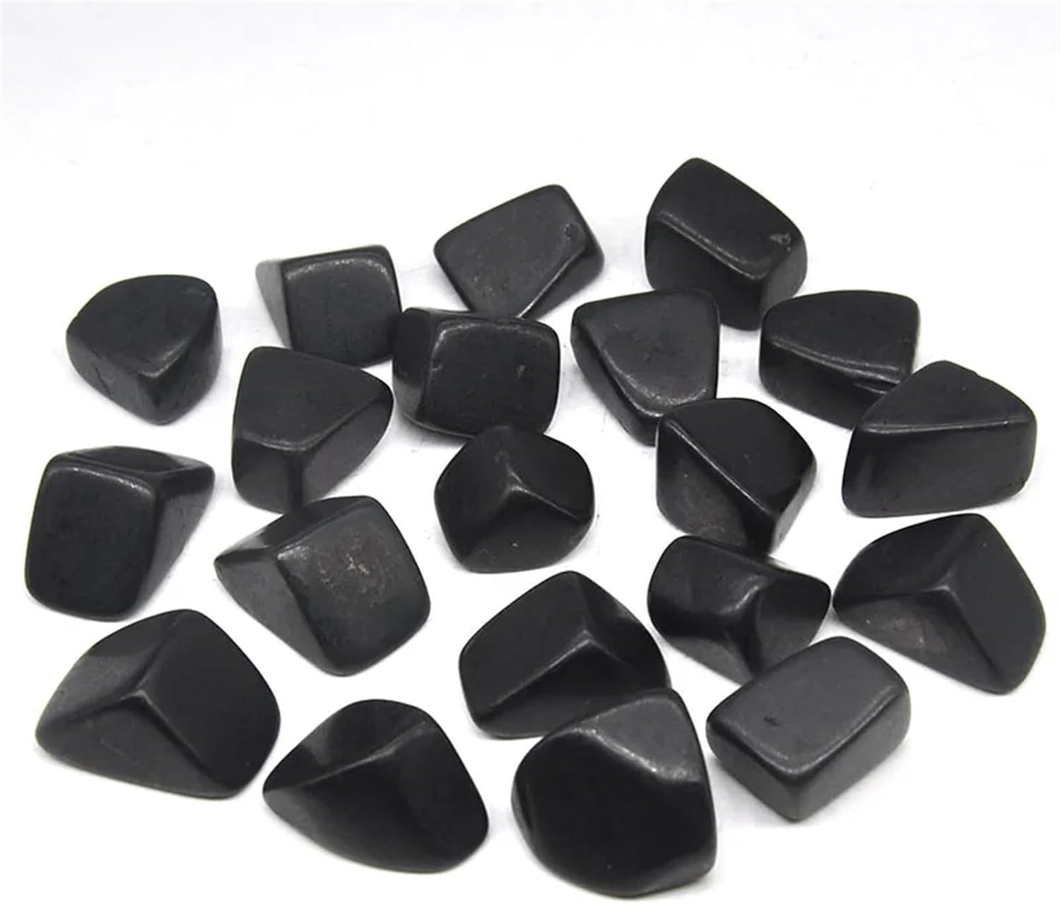 KatLin Beautiful Nature Shungite Gravel Specimen Size Irregular Tumbled Stones Reiki Healing Crystal Quartz Mineral Aquarium Home Decoration Gift Ornaments (Size : 500g)