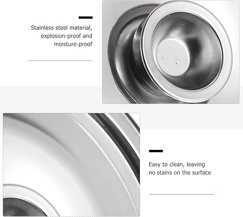 Miniatura 4 de DOITOOL Tapa universal para olla de cocina, tapa de olla de acero inoxidable, tapa de sartén pequeña, tapa de olla de condimento, tapa de cacerola,