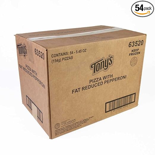 Schwans Tonys Pepperoni Par Baked Pizza, 5.45 Ounce -- 54 per case.