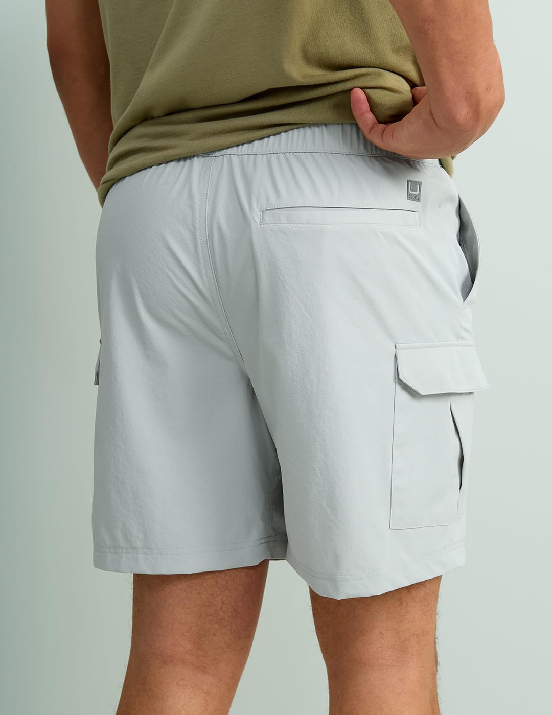 HUK Mens Creekbed Cargo Short, 7" Performance Fishing Cargo Shorts - Image 2