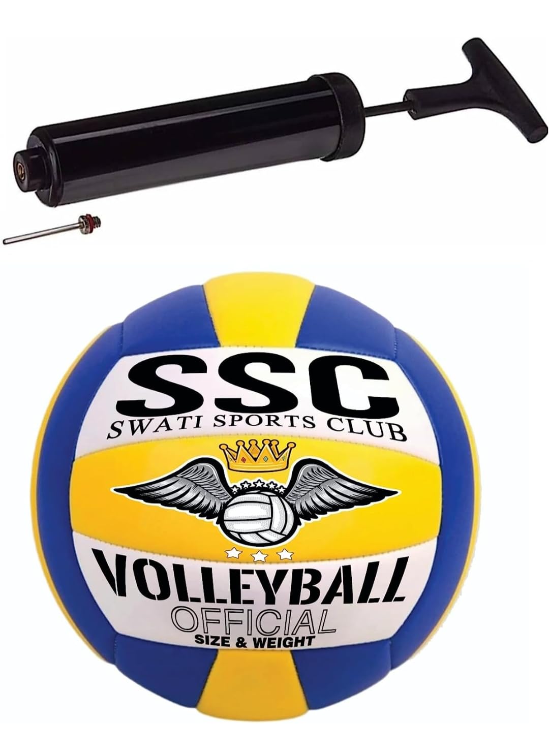 Traders Swati Volleyball Size-5 with air Pump officiall Size and Weight (Pack of 1) (B0C9V87SHS) Amazon Price History, Amazon Price Tracker