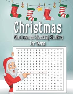 Christmas Word Search Stocking Stuffers for Teens: Amazing and fun Christmas Word Search Puzzles Stocking Stuffers and gift for boys & girls