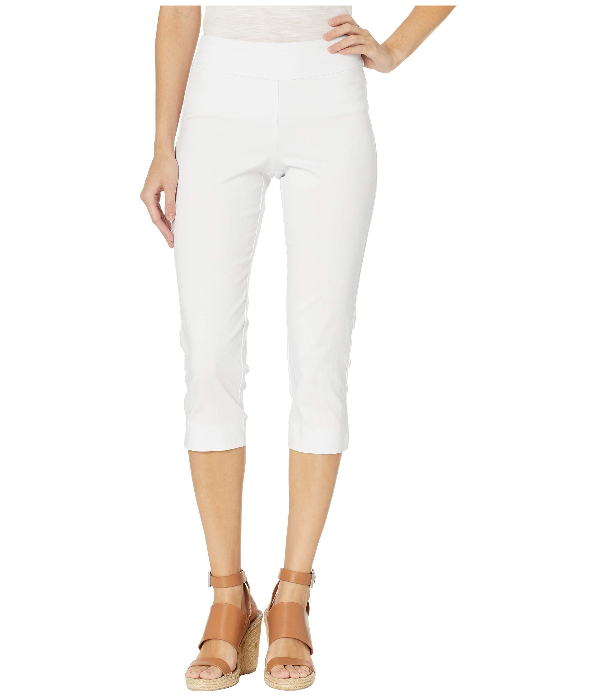 Krazy Larry Pull-On Capri Pants White 6