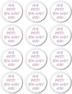 Custom Cupcake Topper Edible Image Your Own Cake Birthday Customize Party Personalized Uncut (2 inches 12/sheet)