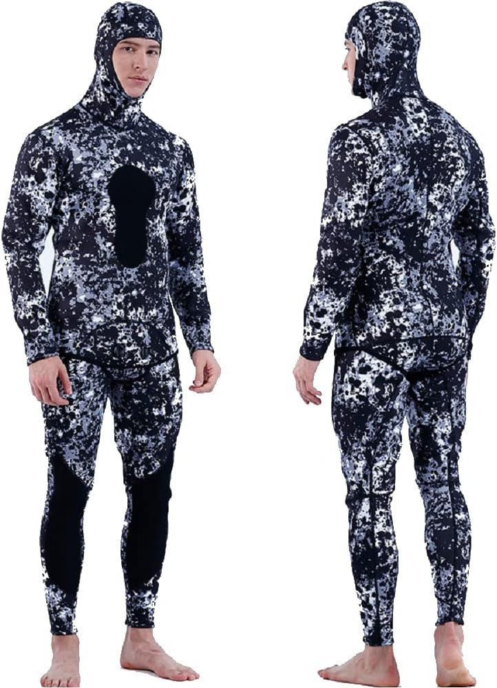 MYLEDI Neoprene 3mm Super Stretch Camouflage Fullsuit, Mens Freediving Snorkeling Swimming Spearfishing Wetsuit