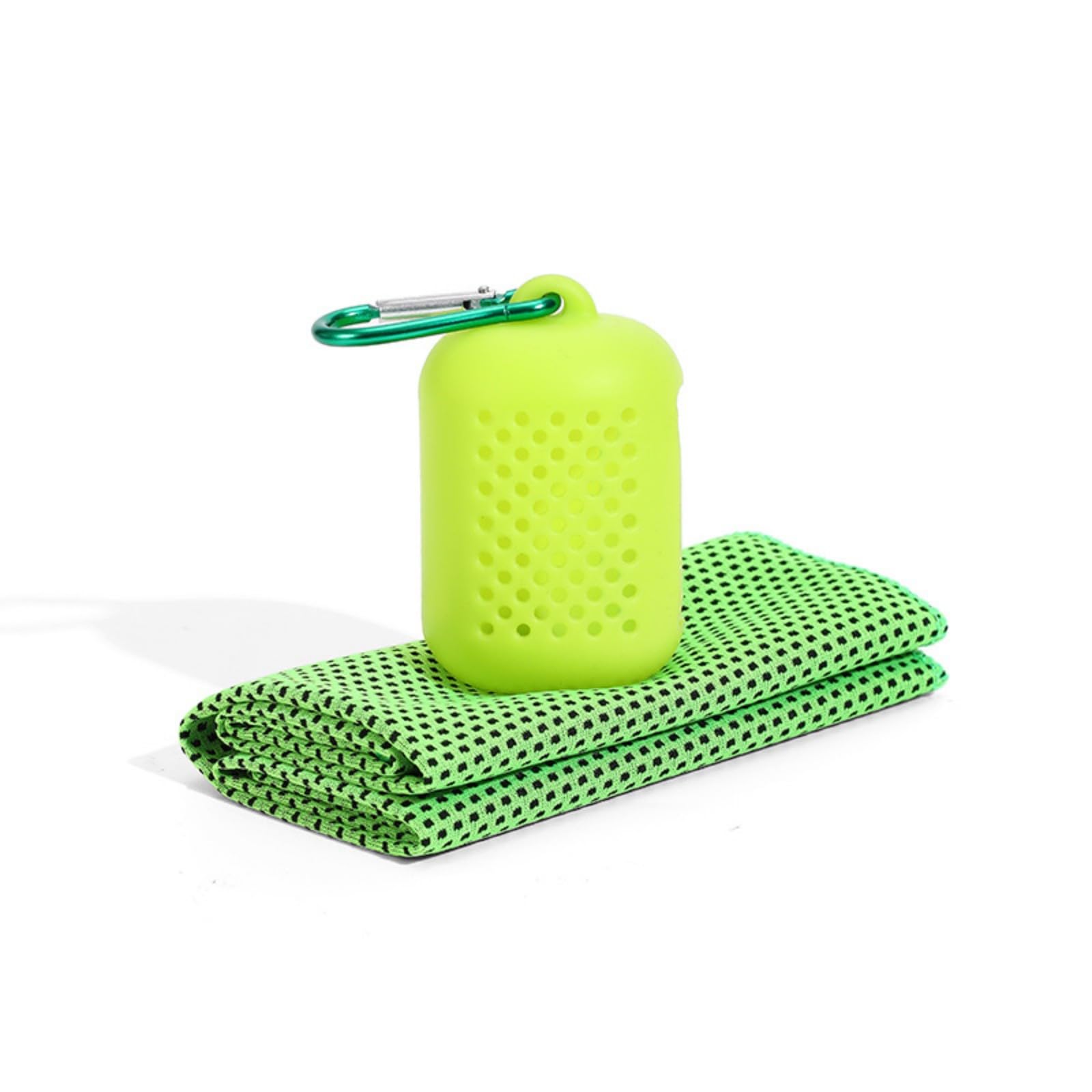 Limtula Multipurpose Sports Cooling Towel Light Weight Outdoor Travel Quick Drying for Golfers Runner Easy to Carry Outdoor Travel Quick Drying with Silicone Box