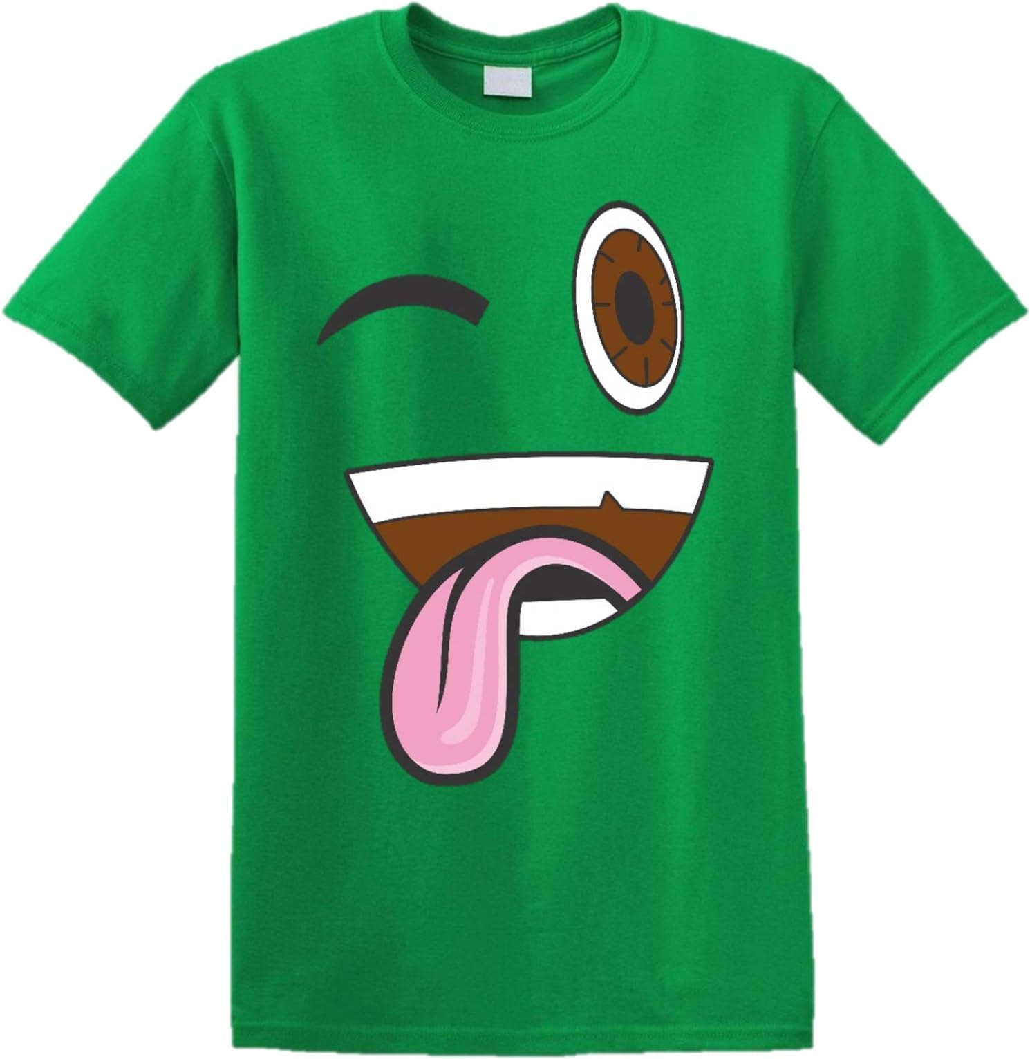 Jelly Viral TDM vg tfox sdmn Gamer Funny Eyes T Shirt Kids YouTube Player Youtuber Eyes Tee (Green, 5/6 Years Kids)
