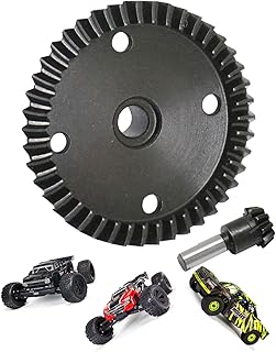 RCMYou Main Diff Gear 43T & Main Input Gear 10T Upgrades Part for ARRMA 1/8 Kraton/Notorious/Outcast/Talion 6S BLX,1/7 Fireteam/Mojave 6S BLX 4WD,Main Diff Gear & Main Input Gear Hops Ups