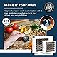AllSpice Spice Rack Organizer, Wood, 525 Unique Labels, Countertop or Wall Mount, Includes 30 4oz Jars- Matte White Product Image 4