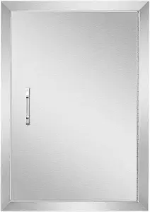 Anfrere 17" W x 24" H Outdoor Kitchen Door, Premium 304 Stainless Steel