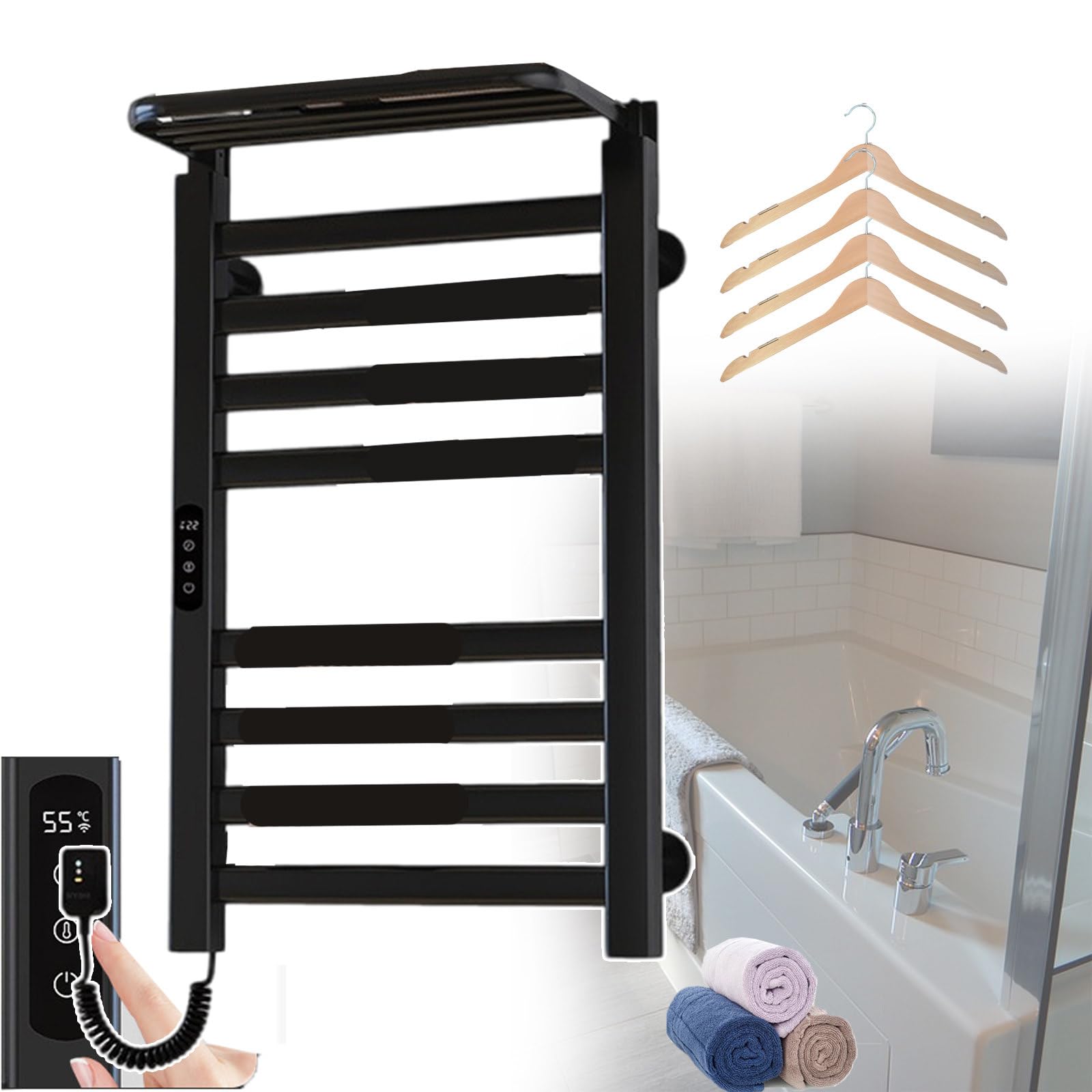 Porte-serviettes chauffant pour des matins doux et chaleureux