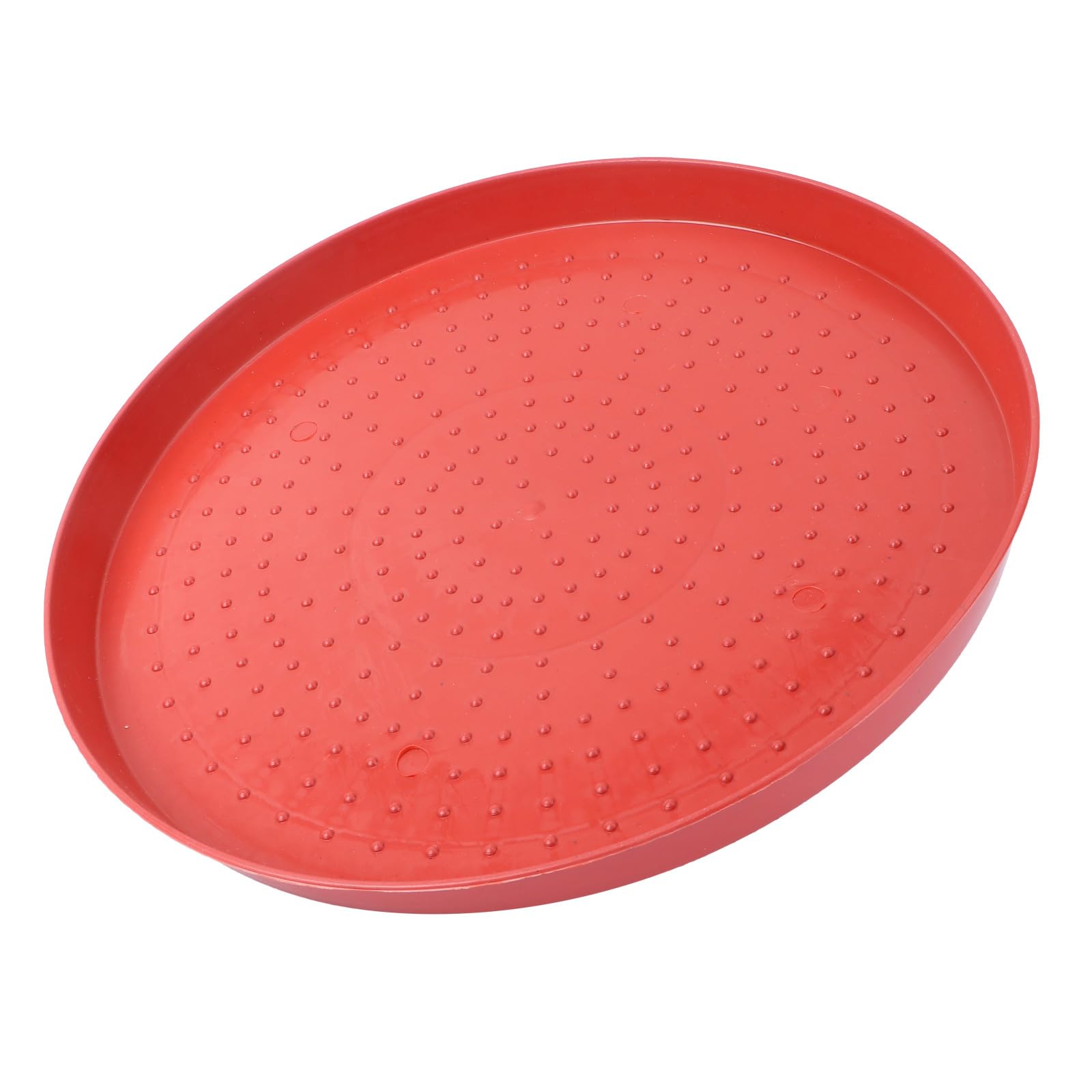 Mangeoire pour poulet et volaille en plastique rouge antigel - Lot de 2