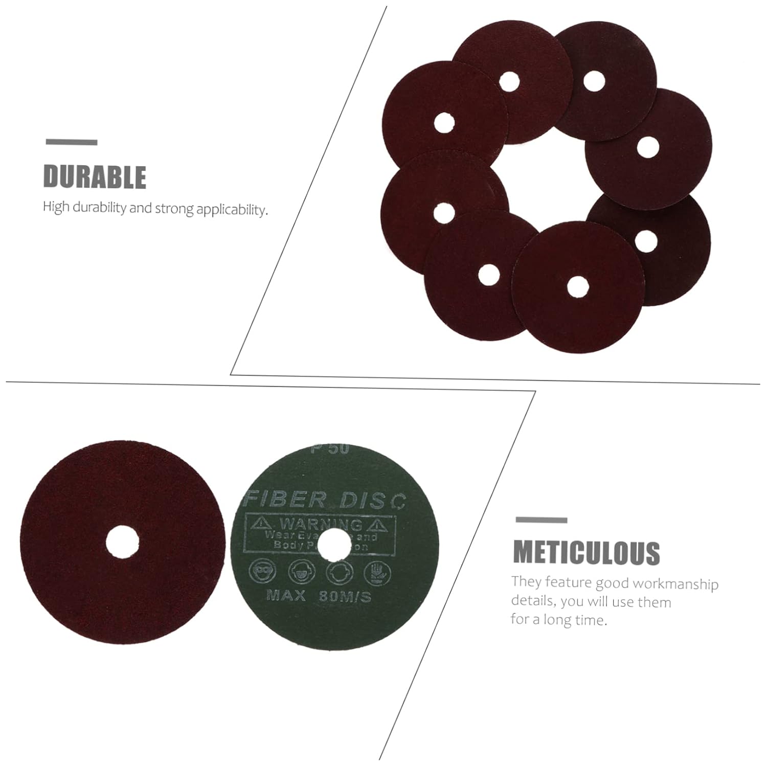 Gatuida 2sets Metal Polishing Discs Set Grinding Pads for Steel and Metal Grits and Versatile Sanding Discs for Grinding Buffing and Polishing