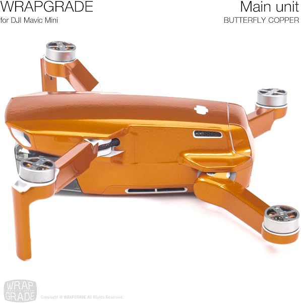 WRAPGRADE Skin compatibile con DJI Mavic Mini (BUTTERFLY COPPER) - 5