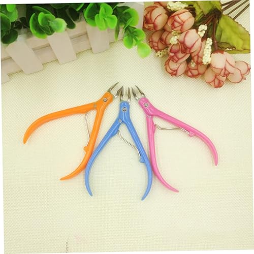 Miniatura 4 de Alicate de cutícula Cortador de cutículas Pinza de manicura portátil para cosméticos y mango de plástico