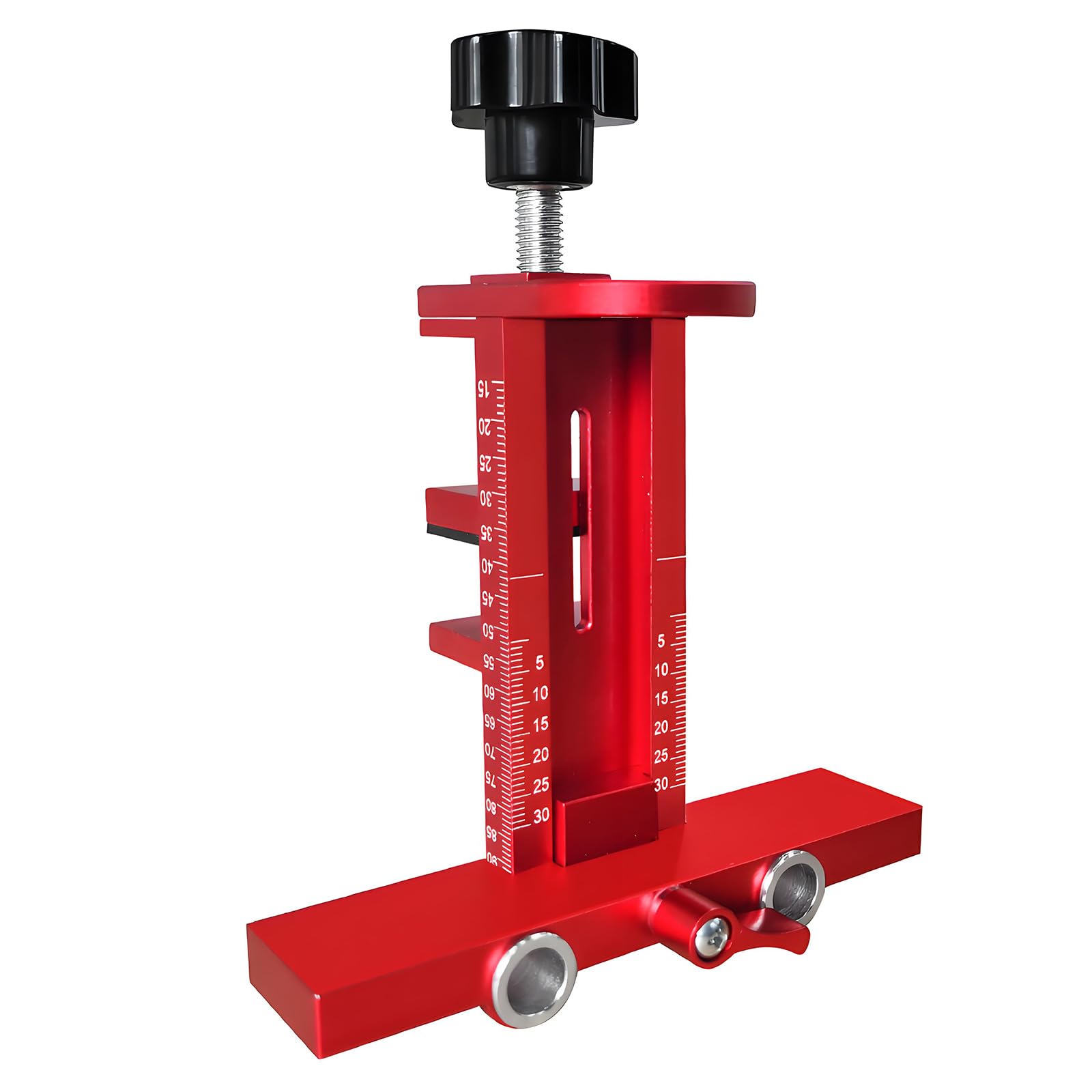 Cabinet Door Locator Tool Aluminum Alloy Installation Jig with Adjustable Clamping Frame and Visible Scale Markings for Setup Work Cabinet Door Alignment Tool Positioning Jig Woodworking Setup Helper