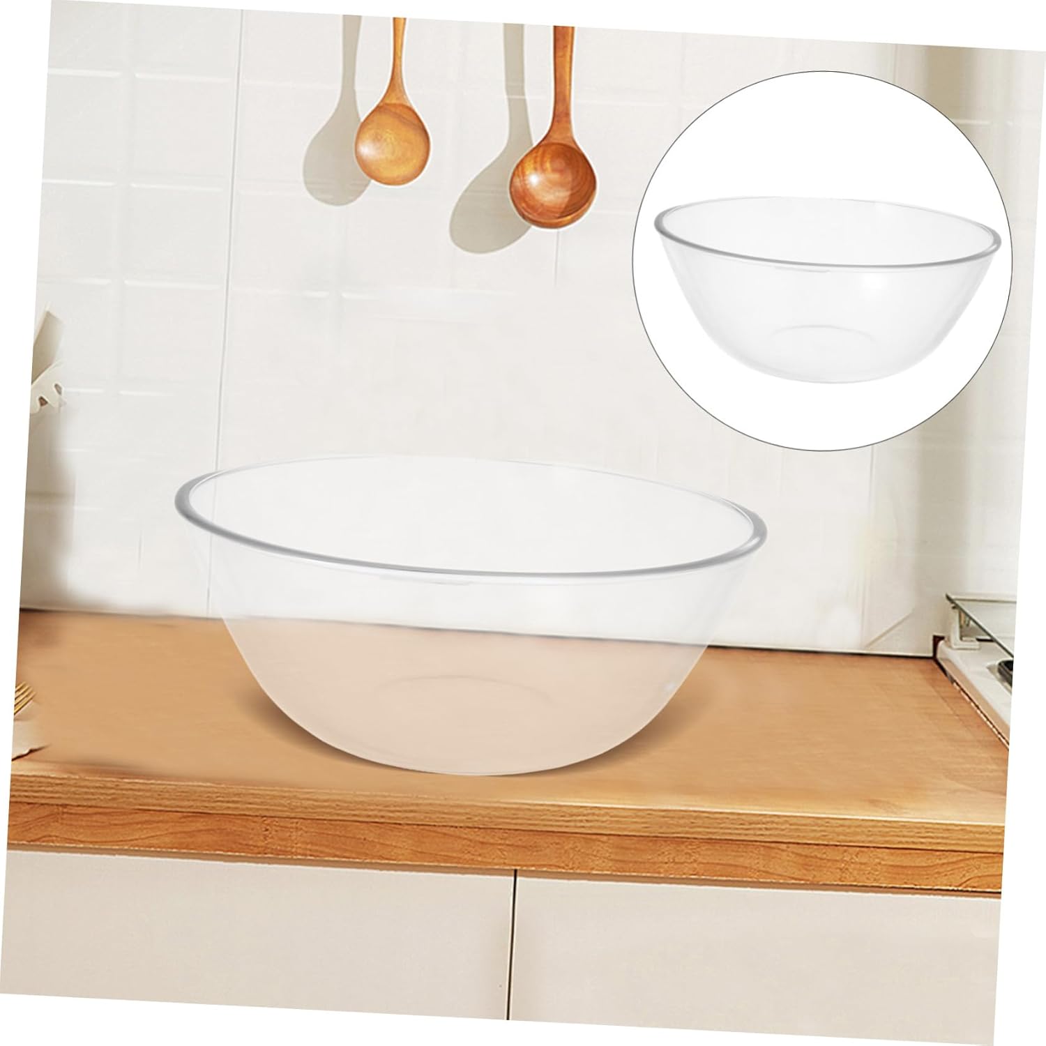 Mixing Bowl Glass Salad Bowl Kitchen Basin Vegetable Basin Versatile Kitchen Tool