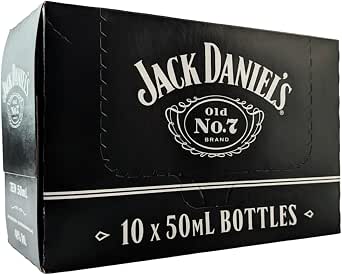 Jack Daniels Miniature American Bourbon Whiskey 5cl Miniature – 10 Pack