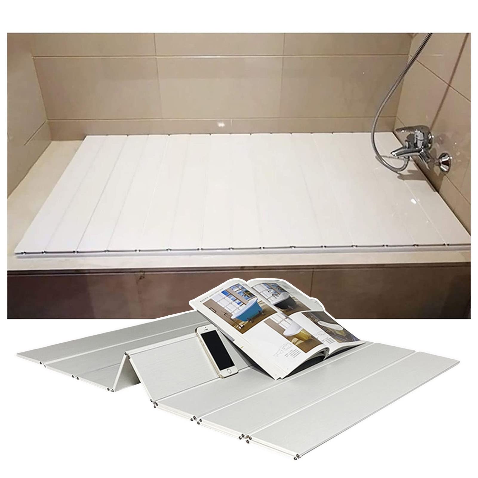 Couvercle de Bain Multifonction Blanc pour une Expérience Spa Maison