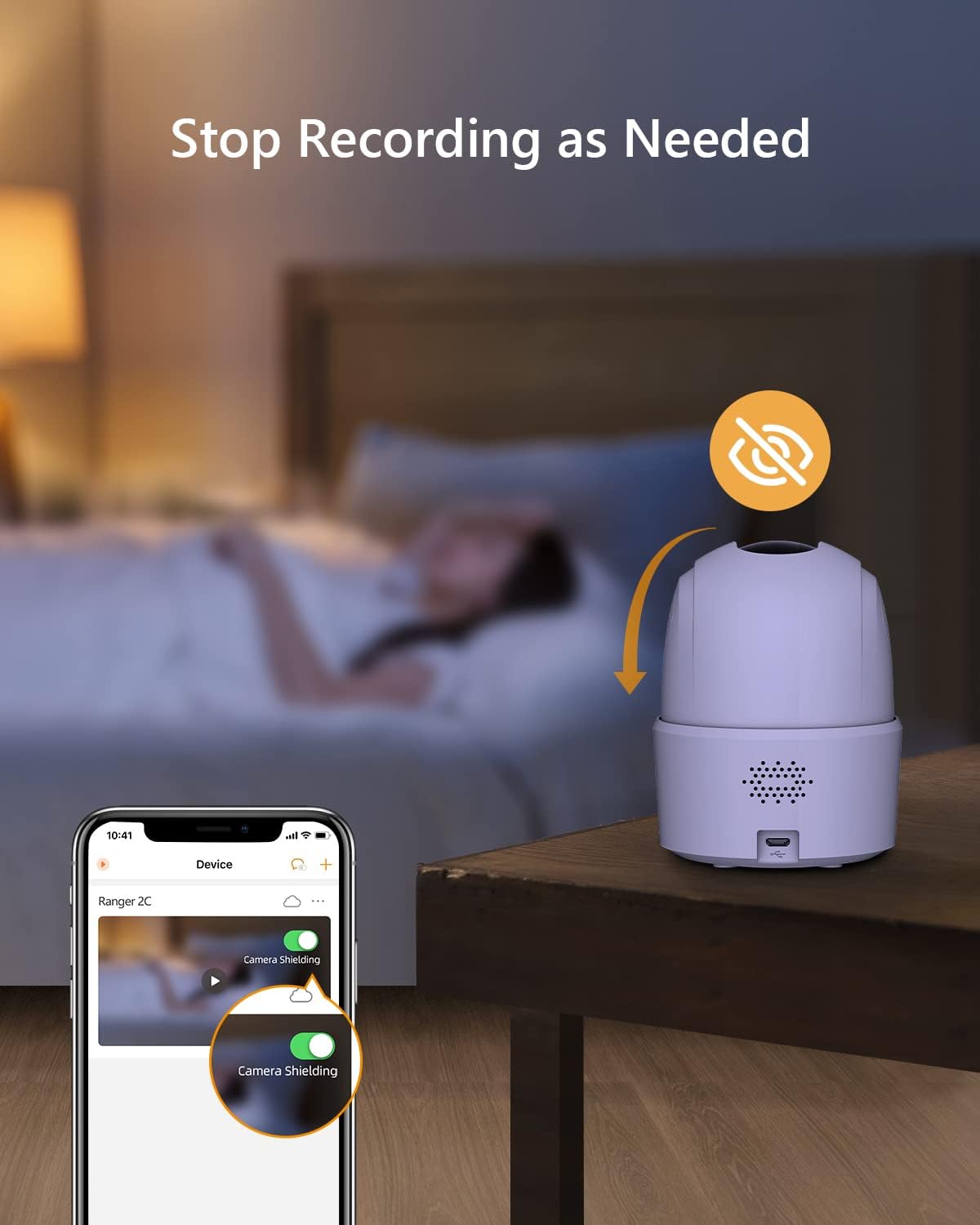 Imou 2K (3MP) Inomhus WiFi Övervakningskamera 360 ° Ansluten Smartphone Med Mänsklig Detektering AI Smart Spårningssiren Alexa Kompatibel Tvåvägsljud För Baby/Husdjur (2 stycken) | Wykrywanie człowieka, 360°, syrenka, dwukierunkowy dźwięk, kompatybilny z